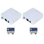 KIT IP - Kit para extensão de INTERNET/IPTV a través de coaxial. KIT IP - Kit para extensão de INTERNET/IPTV a través de coaxial.